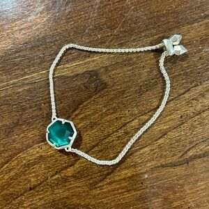Kendra Scott emerald adjustable bracelet